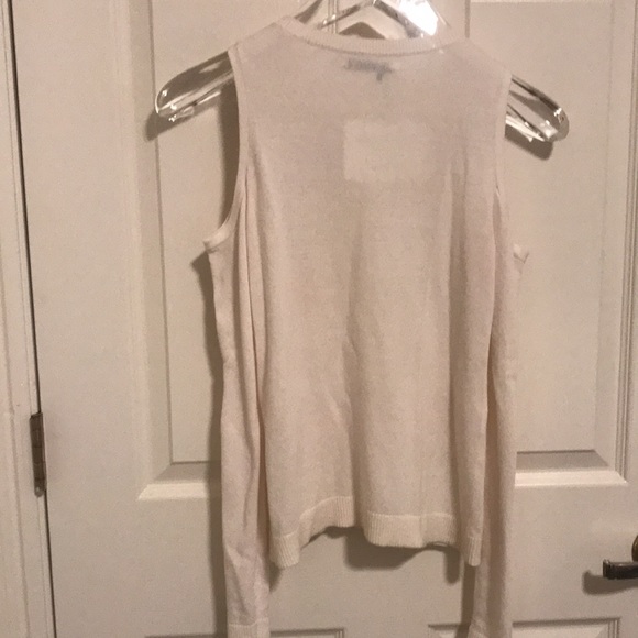🦜🦢NWT Alice + Olivia Wade Cold Shoulder Knit Sweater Cashmere blend  XS 🦢🦜 - Picture 9 of 9